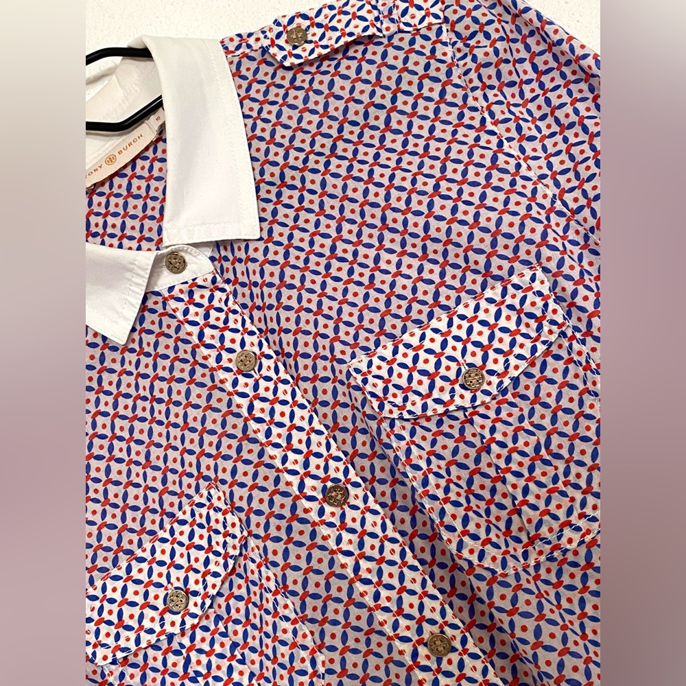 Tory Burch Brigitte button down blouse - image 4